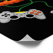 Halloween Kürbislaterne Gamer Boys Kids Men Fun H Poster (Ecke)
