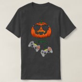 Halloween Kürbislaterne Gamer Boys Kids Men Funny T-Shirt (Design vorne)