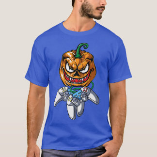 Halloween Kürbislaterne Gamer, Jackolantern Pumpk T-Shirt