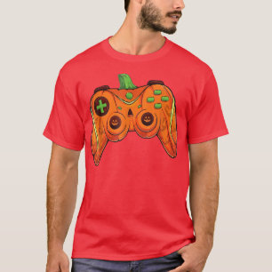Halloween Kürbislaterne Gamer lustig Pumpkin Gamin T-Shirt