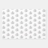Halloween-Kürbislaterne Geschenkpapier Set (Vorderseite 2)