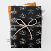 Halloween-Kürbislaterne Geschenkpapier Set (Beispiel)
