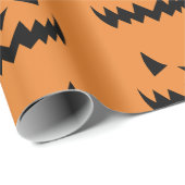 Halloween-Kürbislaterne-Gesicht Geschenkpapier (Rolleneckpunkt)