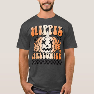 Halloween Kürbislaterne Hippie Halloween Hippie W T-Shirt