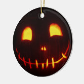 Halloween-Kürbislaterne Keramik Ornament (Links)