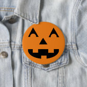 Halloween-Kürbislaterne-Kürbis-Gesicht Button (Beispiel)