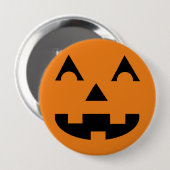 Halloween-Kürbislaterne-Kürbis-Gesicht Button (Vorne & Hinten)