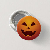 Halloween-Kürbislaterne-Kürbis-Knopf Button (Vorne & Hinten)