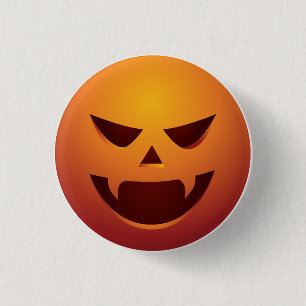 Halloween-Kürbislaterne-Kürbis-Knopf Button