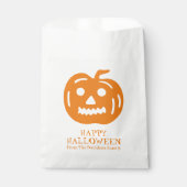 Halloween-Kürbislaterne-Leckerei Geschenktütchen (Vorderseite)
