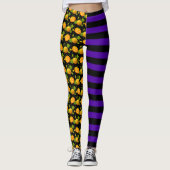 Halloween-Kürbislaterne Leggings (Vorderseite)