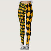 Halloween-Kürbislaterne Leggings (Vorderseite)