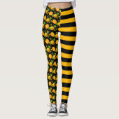 Halloween-Kürbislaterne Leggings (Vorderseite)