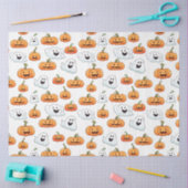 Halloween-Kürbislaterne mit Bootmuster Seidenpapier (Basteln)