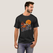 Halloween Kürbislaterne Monster Truck Kleinkind Bo T-Shirt (Vorne ganz)