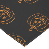 Halloween-Kürbislaterne-niedliches Muster Kurzer Tischläufer (Ecke)