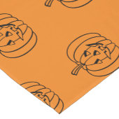 Halloween-Kürbislaterne-niedliches Muster Kurzer Tischläufer (Ecke)