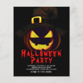 Halloween-Kürbislaterne-Party Einladung Flyer (Vorne)
