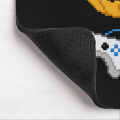 Halloween Kürbislaterne Pixated Gaming Gamer Bo Mousepad (Ecke)