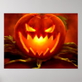 Halloween-Kürbislaterne Poster (Vorne)