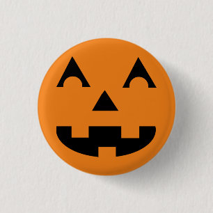 Halloween Kürbislaterne Pumpkin Face Button
