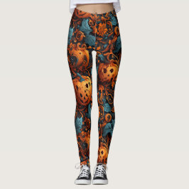 Halloween Kürbislaterne Pumpkin Leggings