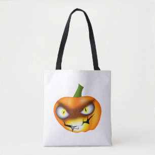 Halloween Kürbislaterne Pumpkin mit frischen Augen Tasche