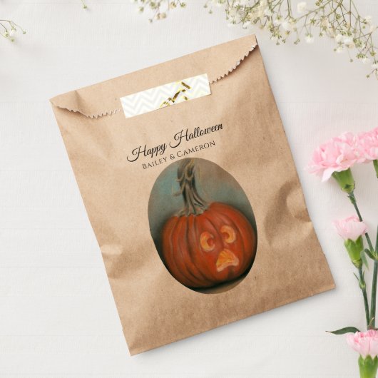 Halloween Kürbislaterne Pumpkin Pastel Geschenktütchen (Versiegelt)