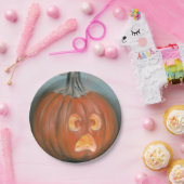 Halloween Kürbislaterne Pumpkin Pastel Pappteller (Party)