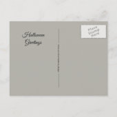 Halloween Kürbislaterne Pumpkin Pastel Postkarte (Rückseite)