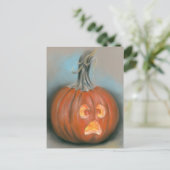 Halloween Kürbislaterne Pumpkin Pastel Postkarte (Stehend Vorderseite)