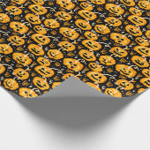 Halloween-Kürbislaterne-Pumpkin-Patch Geschenkpapier (Ecke)