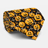 Halloween-Kürbislaterne-Pumpkin-Patch Krawatte (Gerollt)