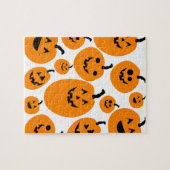 Halloween Kürbislaterne Pumpkin Pattern Puzzle (Horizontal)