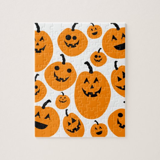 Halloween Kürbislaterne Pumpkin Pattern Puzzle (Vertikal)