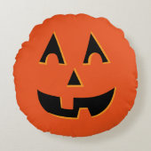 Halloween Kürbislaterne Pumpkin Rundes Kissen (Vorderseite)