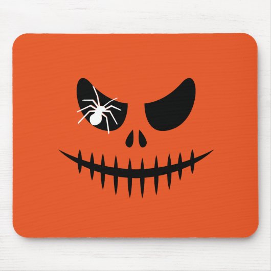 Halloween Kürbislaterne Pumpkin Stitched Mouth Mousepad (Vorne)