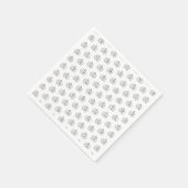 Halloween-Kürbislaterne Schwarz-weißes Musterpapie Serviette (Ecke)