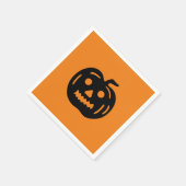 Halloween-Kürbislaterne Serviette (Ecke)