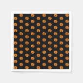 Halloween-Kürbislaterne Serviette (Vorderseite)