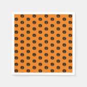 Halloween-Kürbislaterne Serviette (Vorderseite)