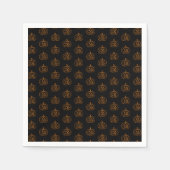 Halloween-Kürbislaterne Serviette (Vorderseite)