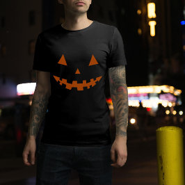 Halloween Kürbislaterne Silhouette T - Shirt