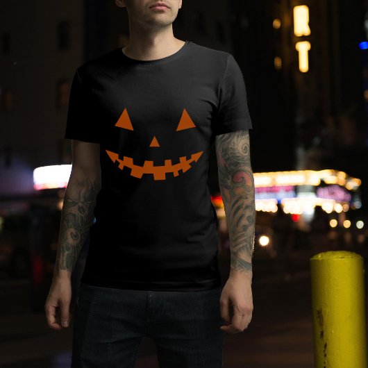 Halloween Kürbislaterne Silhouette T - Shirt