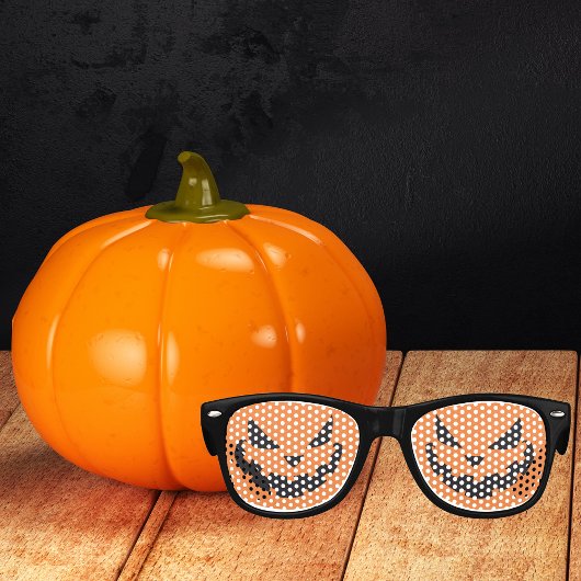Halloween Kürbislaterne Spooky Orange Party Partybrille