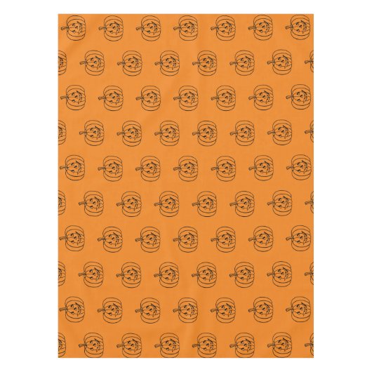 Halloween-Kürbislaterne Tischdecke (Vorderseite)