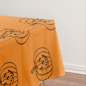 Halloween-Kürbislaterne Tischdecke (Beispiel)
