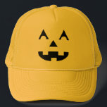Halloween-Kürbislaterne Truckerkappe<br><div class="desc">Lächelnde Kürbislaterne LKW-Hut - Jetzt können Sie ein Kürbiskopf zu Halloween.</div>