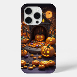 Halloween Kürbislaternen Icons iPhone 15 Hüllen