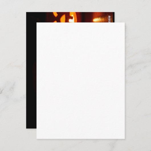 Halloween-Kürbislaternen Postkarte (Vorne/Hinten)
